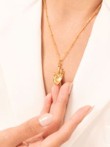 Vachana - Jnana Mudra Necklace (Gold Vermeil)