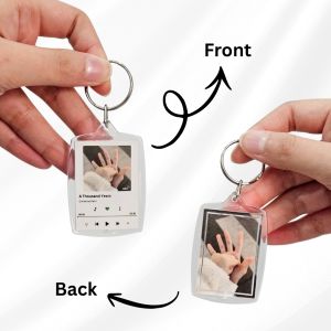 【Product Lab】SG Ready Stock Personalised Spotify Music Keychain Custom Photo Song Plaque Acrylic Gift Farewell Birthday Valentines Gift