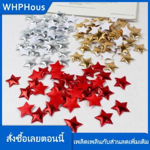 WHPHous ดาวสีทอง สีเงิน100ชิ้นสำหรับตกแต่งงานปาร์ตี้คริสต์มาสทำด้วยโฟมดาวสมุดภาพแบบทำมืออุปกรณ์ตกแต่งเครื่องประดับ