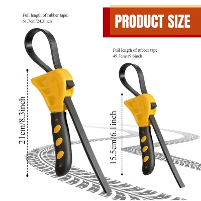 6inch Belt Wrench Oil Filter Puller Strap Spanner Chain Wrench Strap Opener Adjustable Disassembly