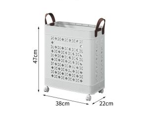 Roller Handle Foldable Laundry Cloth Basket Dirty Clothes Basket Yoga Mat Storage Basket Organizer Storage Basket Doll Toy Basket