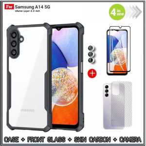 Paket 4in1 Full Soft Case Casing SAMSUNG A14 5G 2023 A14 4G LTE A24 4G LTE M14 5G A23 5G