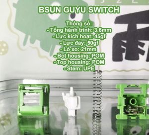 Switch linnear GuYu build âm Clack đã lube tay tại shop Tungcustom