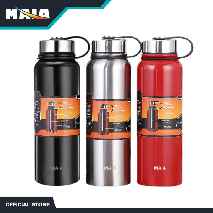 Vacuum bottle double wall best sale large mouth