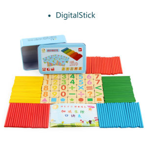 Mainan kayu anak matematika Stick Magnet wooden toys