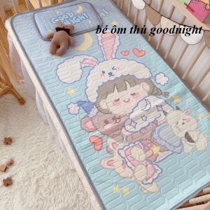 (Tặng Kèm Gối) 🍓Chiếu điều hòa cao su non cho bé cực mềm mát 🍓- lớp cao su non kháng khuẩn nhiều hoạ tiết hình thú đáng yêu - [VOI XANH]