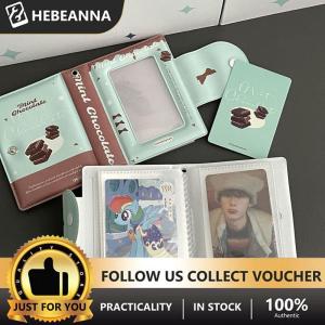 hebeanna French Thin And Clever PVC Hollow Card Bag Single Compartment Portable Photo Album 3-inch Small Card Storage Book Storage Bag