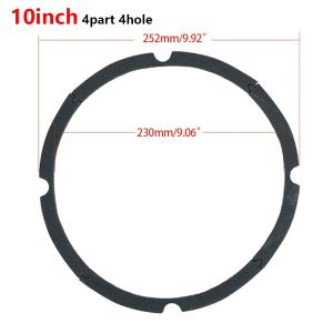 LINHU 1Pcs DIY Woofer Speaker Foam Pads 4/5/6.5/8/10/12/15/18Inch 4 Hole 8 Hole Speaker Shell Sponge Strip Durable EVA Gasket Ring Speaker Repair Accessories