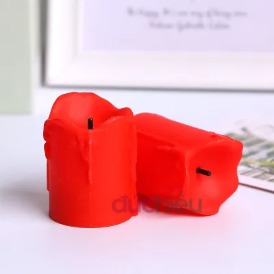 Đèn LED nến điện tử dùng pin tim đen trang trí phong cách Bắc Âu decor vintage dùng cầu hôn event sinh nhật - Đức Hiếu Shop