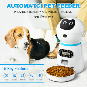 BERGARANSI ZKYJ Tempat Makan Kucing Hewan Anjing Otomatis anti selimut Dispenser 3.5L RobPAF-35L