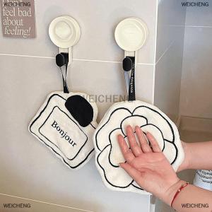 [COD] WEICHENG Nhà tắm khăn tay dày gấp đôi nhà tiện lợi treo nhanh khô khăn tay thấm nước khăn tay nhà bếp
