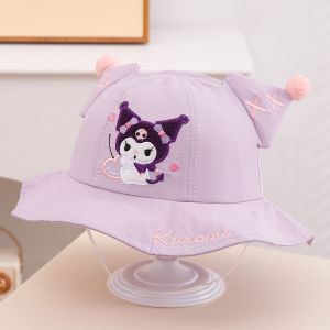 👉หมวกสไตล์ญี่ปุ่นและเกาหลีน่ารัก 2-5 ปีเด็กผู้หญิงหมวกชาวประมงการ์ตูน Kulomi ฤดูร้อนหมวกกันแดดเด็กหม้อหมวก Girls bucket hats【HALOLO】