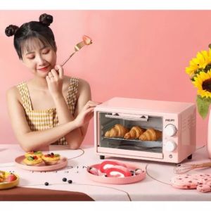 Lò Nướng Điện Đa Năng Mini 12L được thiết kế với kiểu dáng nhỏ gọn siêu xinh phù hợp với mọi không gian bếp