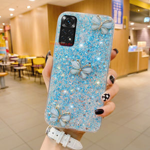 KONSMART Phone Case For Xiaomi Redmi Note 12 Pro 13 Pro 13 Pro+ Note 11 Pro 5G 4G 11 11s 4G Global Version 2024 Bright Shiny Bling Glitter Star Space With Crystal Butterfly Casing For Redmi 13C 12C 10C 10 Note 10 10s 10 Pro Soft TPU Case