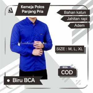 Kemeja Hitam Polos Lengan Panjang Original Hurley Best Quality RIZQUNI