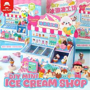 Mr Toys DIY Ice Cream Shop Arts and Craft activity for Children Toys Clay Mini Desserts Making Kids