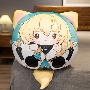 clu Honkai Star Rail Anime Plush Pillow Doll Bag Pendant Bailu March 7th Seele Jing Yuan Soft Cushion Home Decor Gift For Kid ulc