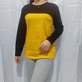 Kaos polos reglan KOMBINASI KUNING-HITAM Uk XXS(20) XS(20) S M L XL XXL. 