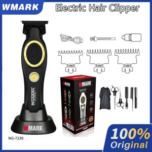 WMARK NG 103Plus Hair Clipper Set Digital 440C Stagger-Tooth Sharp Blade Hair Trimmer Cordless Barber for Buzz Cut