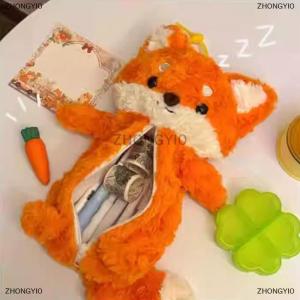 [COD] ZHONGYI0 Dễ Thương Sang Trọng Bút Túi Phim Hoạt Hình Cáo Búp Bê Bút Chì Trường Hợp Công Suất Lớn Văn Phòng Phẩm Tổ Chức Sinh Viên