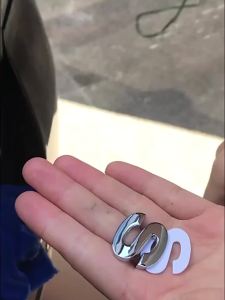 3D Metal DIY Styling Letters Word Alphabet Emblem Decals Numbers Labeling Car Sticker Rear Trunk Logo Digital Badge Accessories