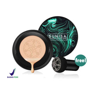 TTX - Sunisa BPOM Mushroom Head BB Cushion Air Cream Glowing Bedak Padat Anti Air 20gr