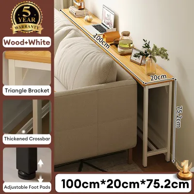 IronRoot Side Table Organizer Shelf Bed side Storage Rack Corner Long Slim Narrow Console Table