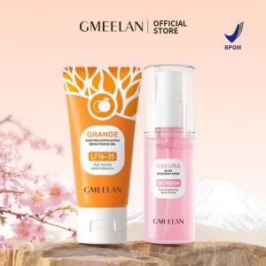 GMEELAN Orange Exfoliating Gel Face Blackhead Cleaner Hydrating Gel 50g 2PCS