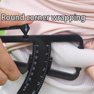 Double Scale Skinfold Caliper For Accurate Body Fat Measurement Compact Portable Design With Plastic Construction Fitness Health Tool