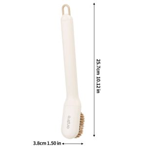 Long Handle Shoe Cleaning Brush Portable Soft Bristle Shoe Brush 360° Rotating Shoes Clothes Laundry Brush Bathroom Kitchen Carpet Cleaning Tool
