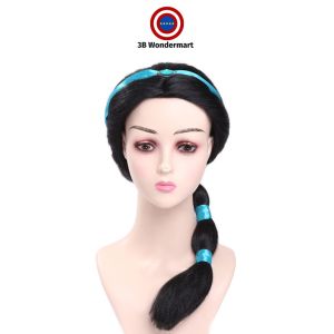 Aladdin Jasmine Princess Wig Cosplay Disney Princess Long Hair