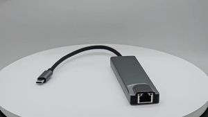 (HD1)Type C USB Port HUB 6in1 RJ45 HDMI Adapter Laptop Docking Suitable for Laptops Computers