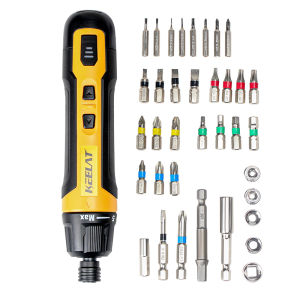 KEELAT Electric Screwdriver Set 36pcs Drill Bits Rechargeable Mini Power Screwdriver Repair Tool Kit