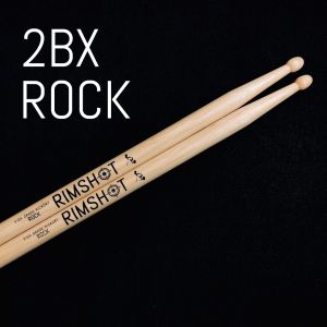 ROCK (2BX) Rimshot Drumsticks Hickory