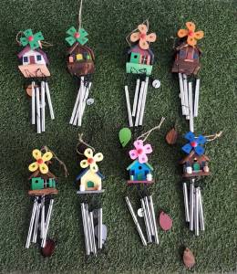 กระดิ่งลม โมบายบ้านกังหัน 4 แท่งกวง ประดับบ้าน เสริมฮวงจุ้ย เสียงดังกังวาน ไพเราะ กังหันลม ฮวงจุ้ย กังหันลม4แท่ง - Lazada