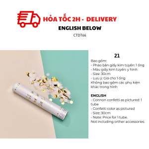 Pháo Phụt Giấy Kim Tuyến Cho Tiệc Nhiều Mẫu - Confetti Canon For Party Multiple Options CTDT66