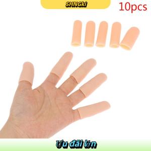SHNGki 10 cái bộ Silicone gel ống tay Băng ngón tay bảo vệ Pain Relief ngón tay cái cap