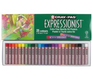 Màu Sáp Dầu Sakura Cray-Pas Expressionist Oil Pastels Hạng Hoạ Sỹ -12/16/25 Màu - Chính Hãng Nhật Bản
