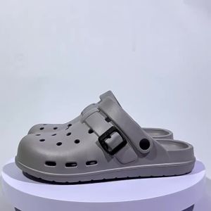 MenS Summer Breathable New Soft-Soled Closed-Toe Driving Slippers Thick-Soled Outdoor Non-Slip Dual-Use Clogs