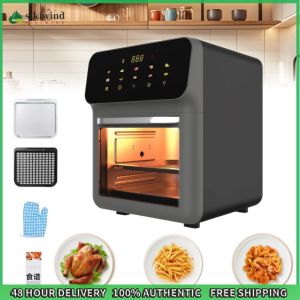 Sikiwind Touch Screen Air Fryer 0-60min Timing Electric Oven Visible Window for Home Use