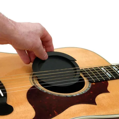 Guitar Sound hole Cover Black for EQ Acoustic Guitar 41 inches