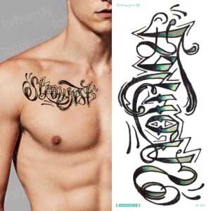Tato Temporer Tattoo Tatto Temporary Tahan Air Sementara Anti Air Seri QC-801