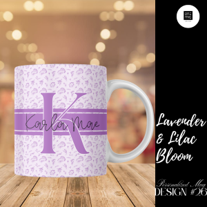 Personalized Mug-Lavender & Lilac Bloom Limited Edition