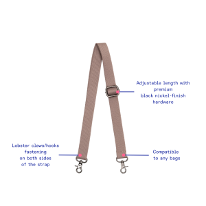 Tali Tas Strap Selempang Kanavaia Adjustable Crossbody Bag Strap 2.5 cm (Lobster Claws)
