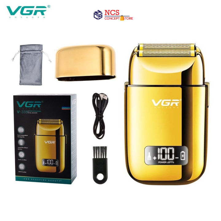 VGR V338 New Razor Metal Body Electric Shaver Head Beard High Power ...