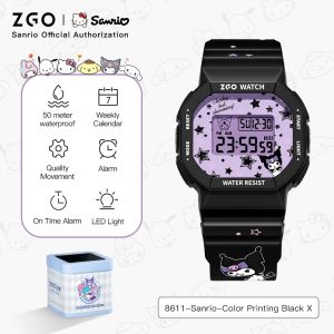 【Hot items】XIAOMI x Sanrio Mymelody Jam Tangan budak perempuan Kids Boys Girls Electronic Watch Waterproof Original Multifunction Student childrens watch Student & Kids 8611