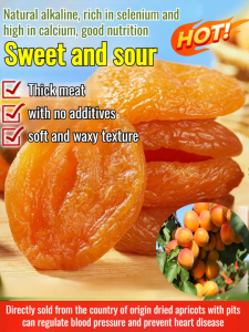 【0 Additives】Sweet Sour Pitted Dried Apricots Nutritious Thick And Meaty Dried Fruit No Additives Soft Smooth Texture Nut Snack Dried Fruit