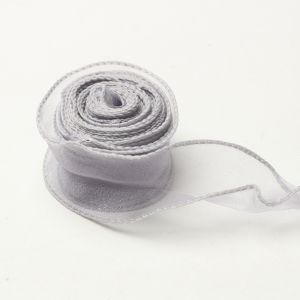 ALLUCK 40mm 10 yards Roll of Satin Ribbon Mesh Fabric Flower Bouquet Wrapping Tulle Ribbon Birthday Gifts Decorating Weddings Organza Ribbon