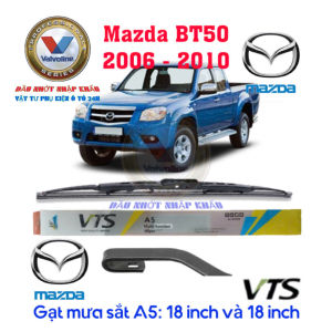 Gạt mưa MAZDA BT50 từ 2006 đến 2022. Bộ gạt mưa 5 khúc đa năng cao cấp VTS-A7 Gạt mưa cao cấp VTS-A5 Xương sắt chính hãng - 1 bộ(đôi) gạt mưa tặng 5 viên sủi rửa kính cao cấp - Giá 1 bộ