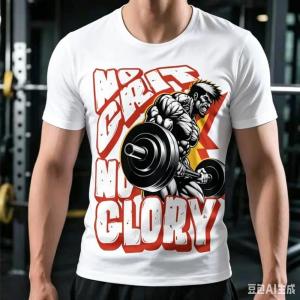 [Local Stock] VCC 3D Fitness Pattern Print Mens T-shirts Summer Fashion Gym Bodybuilding Short Sleeve Tees Daily Loose Casual O-neck Sports Tops